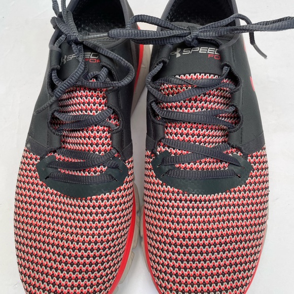 Under Armour Red & Gray Charged Run Strong Athletic Running Shoes Womens US 9.5 - Picture 3 of 9